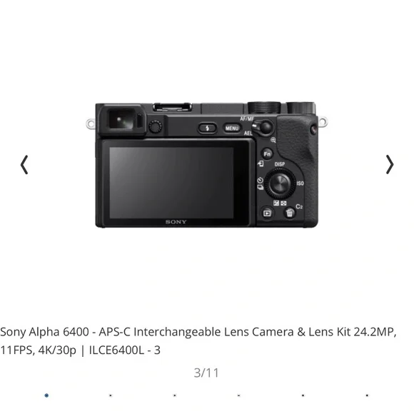 COPY - Sony Alpha 6400 Camera (Body+16-50mm Lens) AND 55-210mm f/4.5-6.3 Teleph…